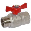 Кран-S кульовий посилений Bonomi MISSOURI 1" ВН"метелик" (79570008)