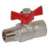 Кран-S кульовий посилений Bonomi MISSOURI 1/2" ВН"метелик" (79570004)