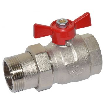 Кран-американка шаровой Bonomi TAMIGI 1 1/4" red (76500010R)