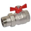 Bonomi Кран американка шаровой TAMIGI 1 1/4" red (76500010R)