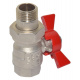 Кран-американка шаровой Bonomi TAMIGI 1/2" red (76500004R)