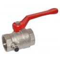 Кран шаровой Bonomi TAMIGI 1 1/4" ВВ со спускником алюминиевая ручка (76150210R)