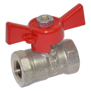 Кран шаровой Bonomi TAMIGI 1/4" ВВ "бабочка" (76020002R)