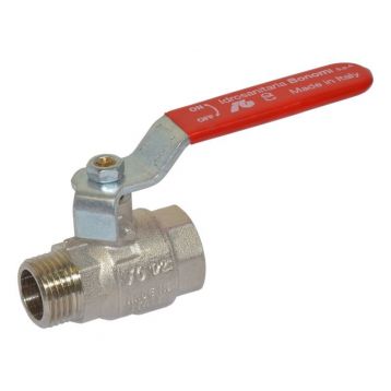 Кран шаровой Bonomi TAMIGI 1/2" ВН стальная ручка (76050104R)