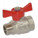 Кран шаровой Bonomi TAMIGI 1/2" ВН "бабочка" (76070004R)