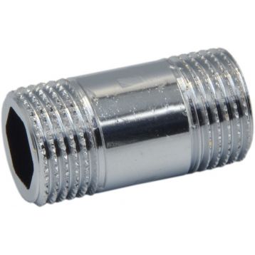 Pattaroni Довгий ніпель (хром) d1/2" x 40 мм (шестигранник) (F205CR002)