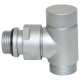 Кран отсекающий угловой Carlo Poletti SATIN CHROME d1/2" х 24-19 CYLINDER (V30211R)