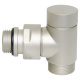 Кран відсікаючий кутовий Carlo Poletti SATIN CHROME d1/2" х 24-19 CYLINDER (V30211L)