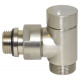 Кран отсекающий угловой Carlo Poletti SATIN CHROME d1/2" х 24-19 CYLINDER (V30211J)