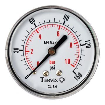 Манометр Tervix Pro Line 50 0-6 бар 1/4" акс. (355512)
