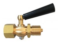 3-ход. запорный кран для манометра (муфта-штуцер) Tervix Pro Line M1 Valve PN 16, 1/2"х1/2" (333212)