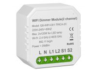 Умный выключатель - регулятор Tervix Pro Line WiFi Dimmer (2 клавиши) (436421)