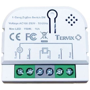 Умный выключатель Tervix Pro Line ZigBee Switch (1 клавиша/розетка) (432121)