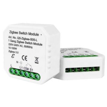 Розумний вимикач Tervix Pro Line ZigBee Switch (1 клавіша), без нуля (432141)