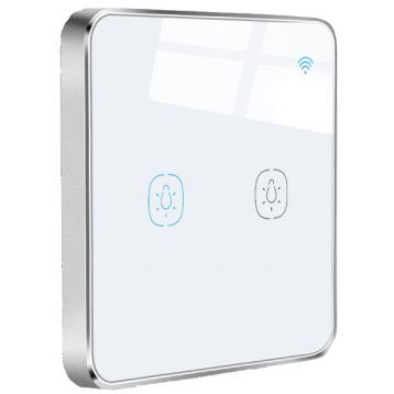 Умный сенсорный выключатель Tervix Pro Line ZigBee Touch Switch (2 клавиши), без нуля (433131)