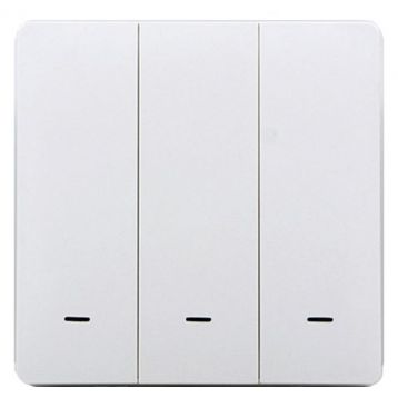 Умный клавишный выключатель Tervix Pro Line ZigBee Push Switch (3 клавиши), без нуля (438111)