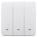 Умный клавишный выключатель Tervix Pro Line ZigBee Push Switch (3 клавиши), без нуля (438111)
