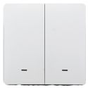 Умный клавишный выключатель Tervix Pro Line ZigBee Push Switch (2 клавиши), без нуля (433111)