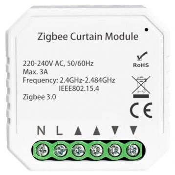 Умный модуль для управл. роллетами/карнизами Tervix ZigBee Roller Blind/Curtain Controller (437121)