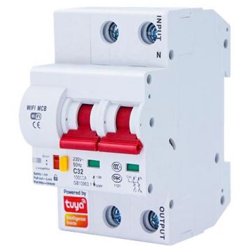 Умный диф. автоматический выключатель Tervix WiFi Circuit Breaker, 40A (439411)