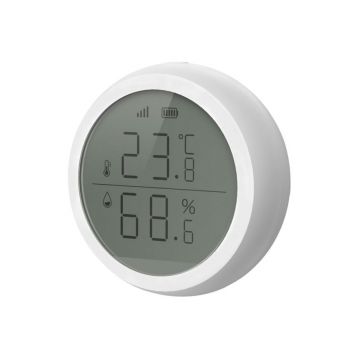 Беспроводной датчик температуры и влажности Tervix Pro Line ZigBee T&H с экраном (412041)