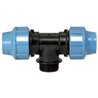 Тройник Unidelta Ø32 х 3/4"С х 32 PN16 PP-B (УФ защита) (1010032003001)