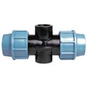 Крестовина Unidelta Ø32 x 3/4" В x 32 PN16 PP-B (УФ защита) (1021320303001)