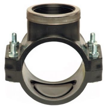 Хомут для врезки Unidelta Ø40 х 1/2" В PN10 PP-B (УФ защита) (1026040002001)