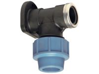 Настенное колено Unidelta Ø25 x 3/4" В PN16 PP-B (УФ защита) (1034025003001)