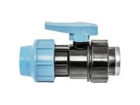 Кран шаровой для труб ПЭ Unidelta Ø25 x 3/4" ВР PP-B (УФ защита) (1071025003001)