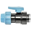 Кран шаровой для труб ПЭ Unidelta Ø25 x 3/4" ВР PP-B (УФ защита) (1071025003001)