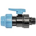 Кран шаровой для ПЭ труб Unidelta Ø20 x 1/2" НР PP-B (УФ защита) (1072020002001)