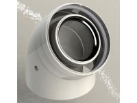 Колено коаксиальный для конденсационных котлов d80/125 mm - 45 ° GROPPALLI S.R.L. (A36106)