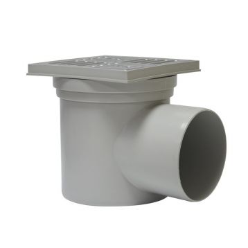 Трап горизонтальный нержавеющий REDI s.p.a. INOX Ø110 х 150 мм (EBA44AI)