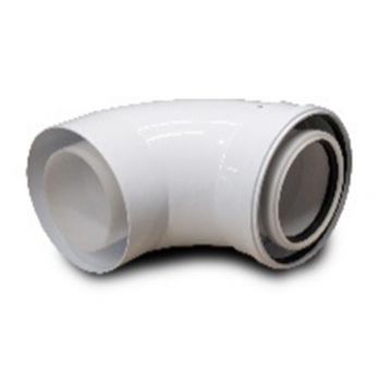 Колено коаксиальное 90 град. для конденсационного котла d110/160 PP-R (TR.11/16-90)
