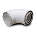 Коаксиальное колено 90 градусов для конденсационного газового котла d110/160 PP-R (TR.11/16-90)