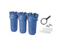 Фильтр-колба Atlas Filtri DP BIG TRIO AB (голубая) Ø1" IN (пластик) 20" 45°C 8,3 bar KIT (ZA1803712)