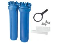 Фильтр-колба Atlas Filtri DP BIG DUO AB (голубая) Ø1 1/2" IN (пластик) 20" 45°C 8,3 bar KIT (ZA1802912)