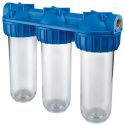 Фильтр-колба Atlas Filtri TRIPLEX PLUS 3P 3/4" (латунь) 10" (senior) AFO SX TS 45°C 8 bar (RA112T431)