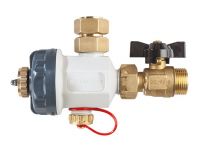 NEW Магнитный фильтр-шламоотделитель Atlas Filtri FDM 1-ME 3/4" 90°C/600 μ/3 bar (RE6170181)