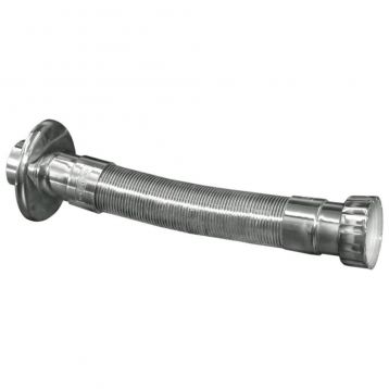 Трубка гофрированная пластиковая GoPlast S.r.l. ХРОМ Ø6/4" х 40 (1004KRTOP5)