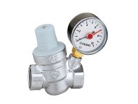Редуктор давления воды Caleffi с манометром Ø3/4" хром Max. 16 bar 1÷6 bar 40°C (533251)