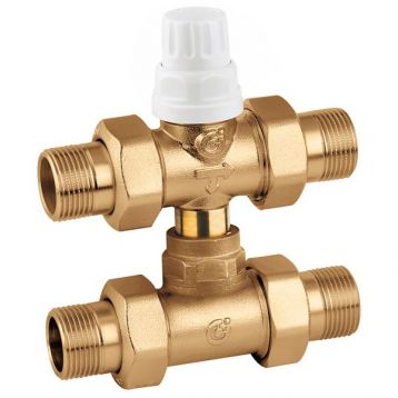 Вентиль зоновий триходовий з байпасом під термоголовку Caleffi S.p.a. Ø1/2" 10 bar 0÷95 °C (678040)