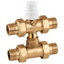 Вентиль зоновый трехходовой с байпасом под термоголовку Caleffi S.p.a. Ø1/2" 10 bar 0÷95 °C (678040)