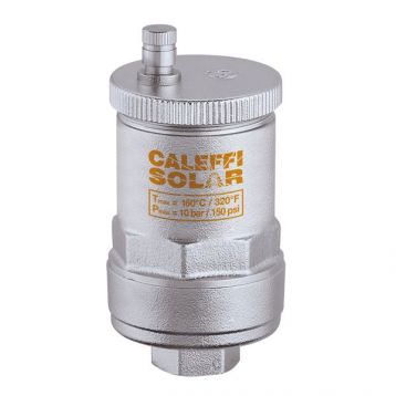 Solar Воздухоотводчик Caleffi S.p.a. Ø1/2" В автомат. хром. вертикальный 10 bar -30÷160°C (251004) Caleffi - 1