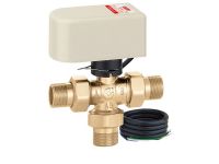 Кран шаровой переключающий 3-ходовой с приводом Caleffi S.p.a. Ø1" 10 bar (10 c, 90° поворот) (644366)