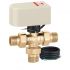 Кран кульовий перемикаючий 3-ходовий з приводом Caleffi S.p.a. Ø1" 10 bar (10 c, 90° поворот) (644366)