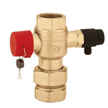 Шаровой запорный+сливной кран для расширительного бака Caleffi S.p.a. Ø1" 85° C 6 bar (558060)