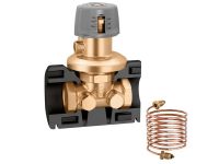 Регулятор дифференциального давления Caleffi S.p.a. Ø1 1/4" 50÷300 мбар (без изоляции) с капиллярной трубкой (140372)