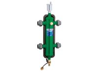 Гидравлический сепаратор (стрелка) Caleffi S.p.a. Ø2" 0÷100°C 10 bar (изоляция, ПВ, кран, американки) (548009)